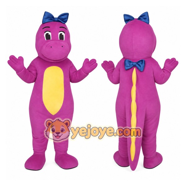 Pink Dinosaur Mascot Costume