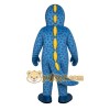 Blue Dinosaur Mascot Costume Blue Dinosaur Mascot Costume