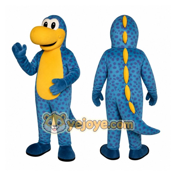 Blue Dinosaur Mascot Costume