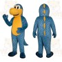 Blue Dinosaur Mascot Costume