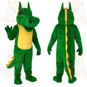 Green Dragon Mascot Costume