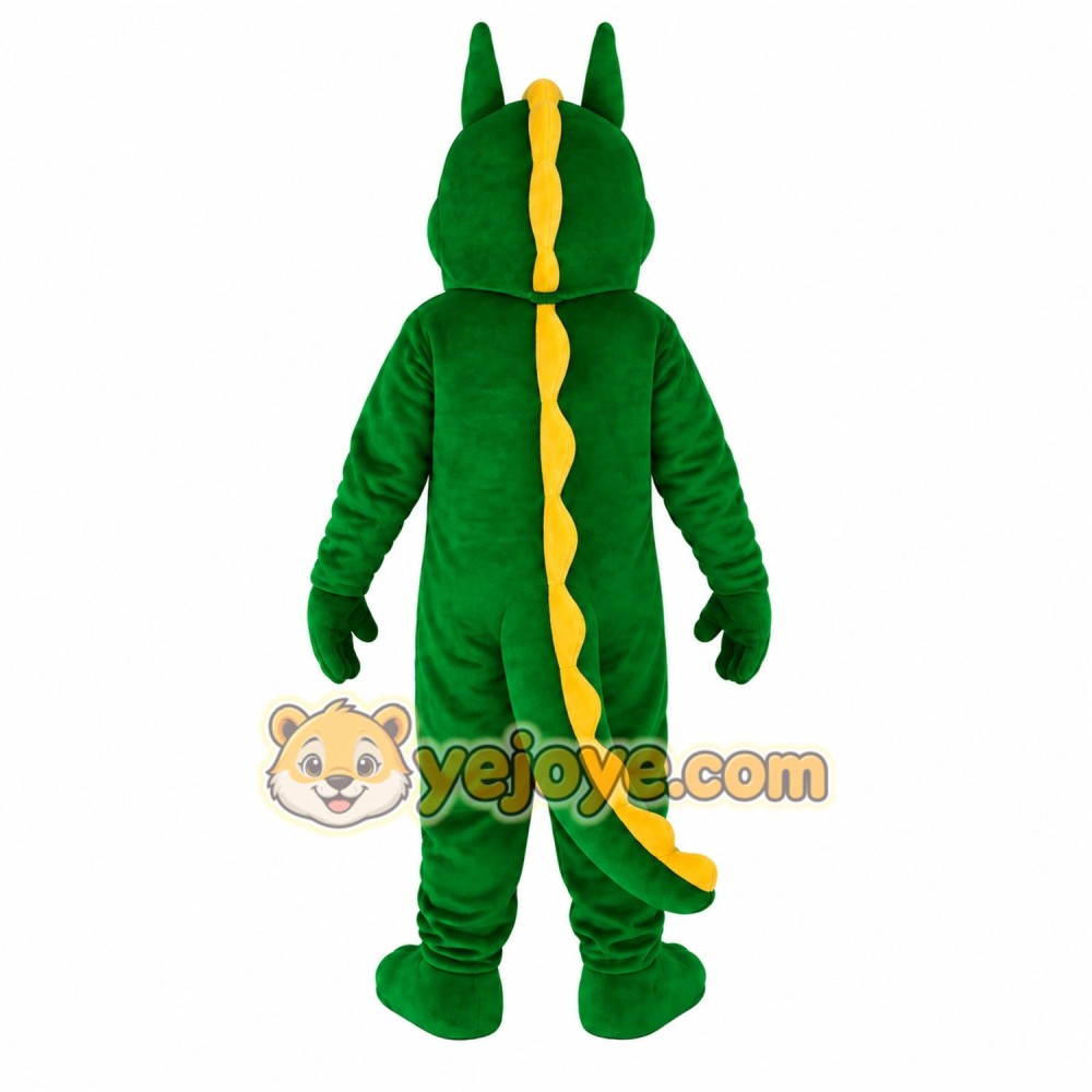 Green Dragon Mascot Costume Green Dragon Mascot Costume