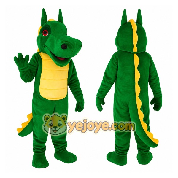 Green Dragon Mascot Costume