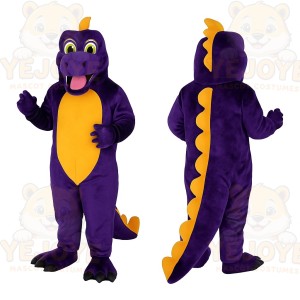 Purple Dragon Mascot Costume