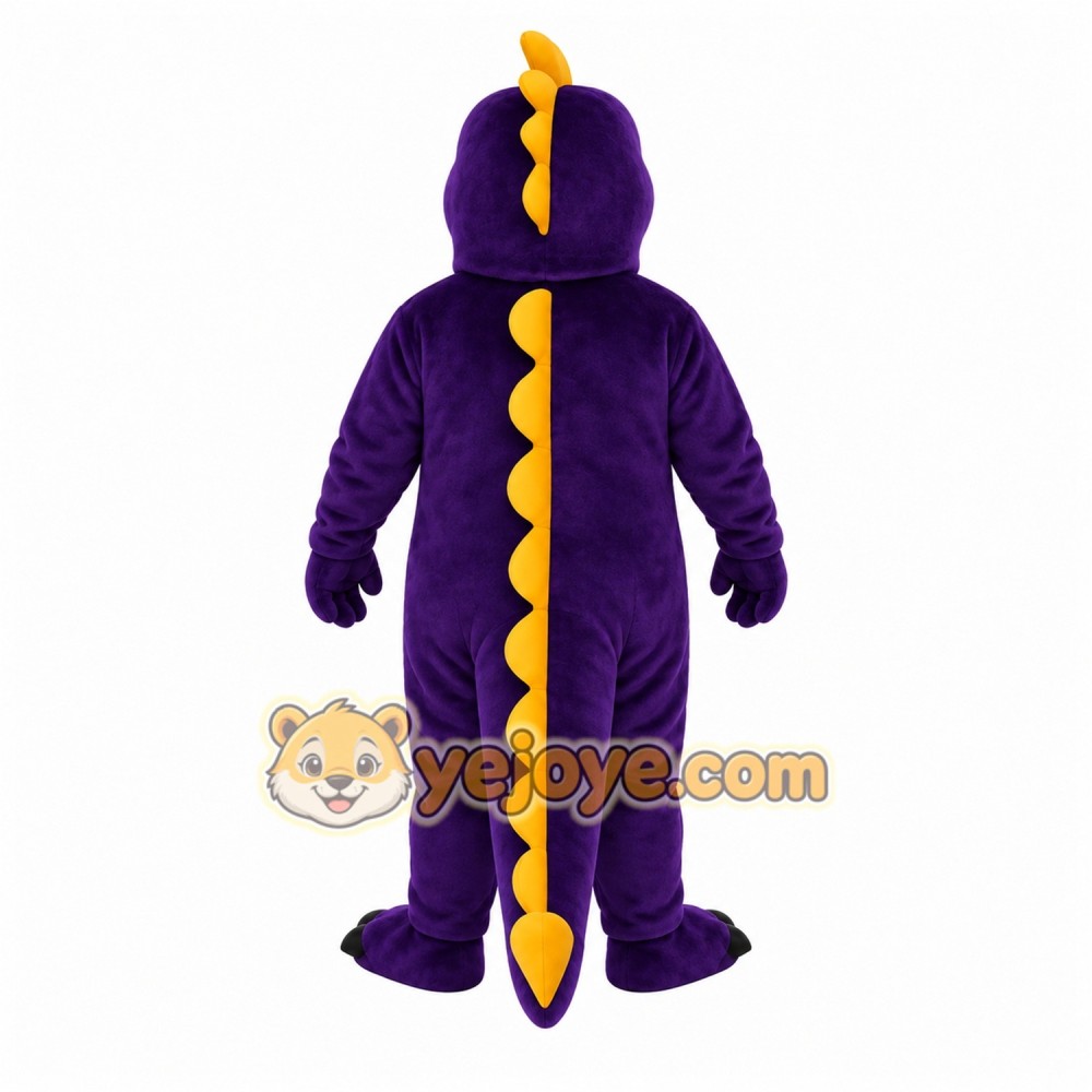 Purple Dragon Mascot Costume