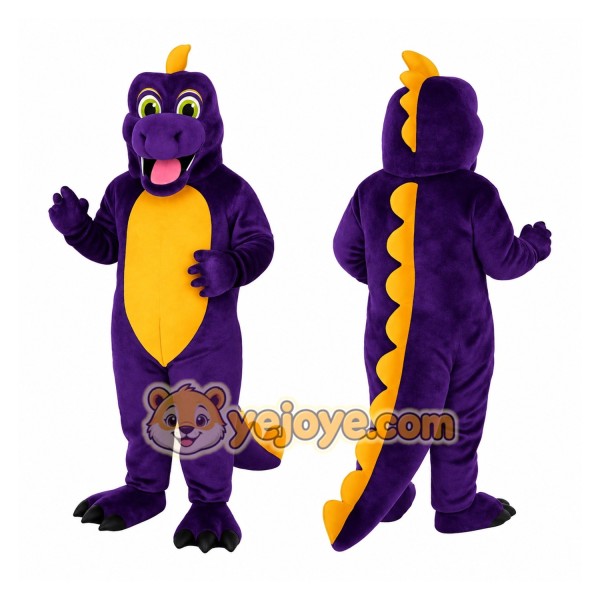 Purple Dragon Mascot Costume