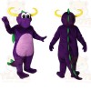 Purple Dragon Mascot Costume