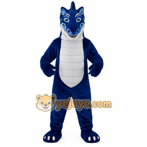 Blue Dragon Mascot Costume Blue Dragon Mascot Costume
