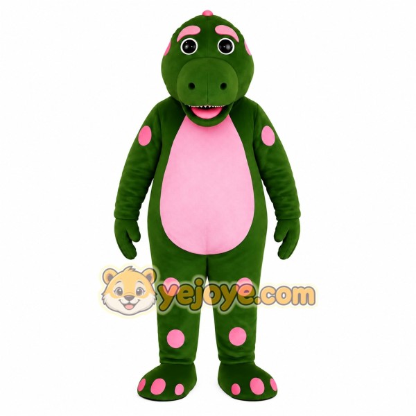 Green Dinosaur Mascot Costume