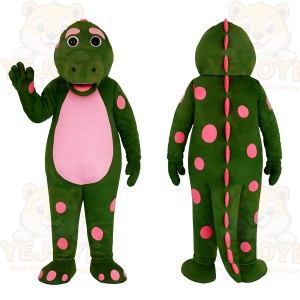 Green Dinosaur Mascot Costume