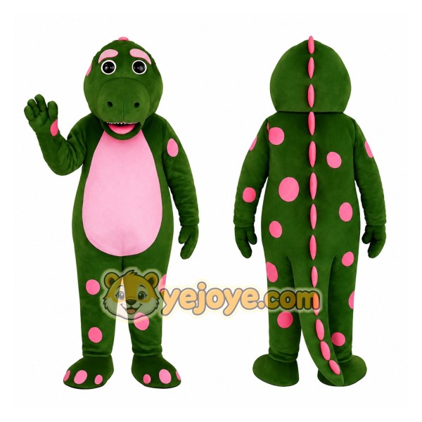 Green Dinosaur Mascot Costume