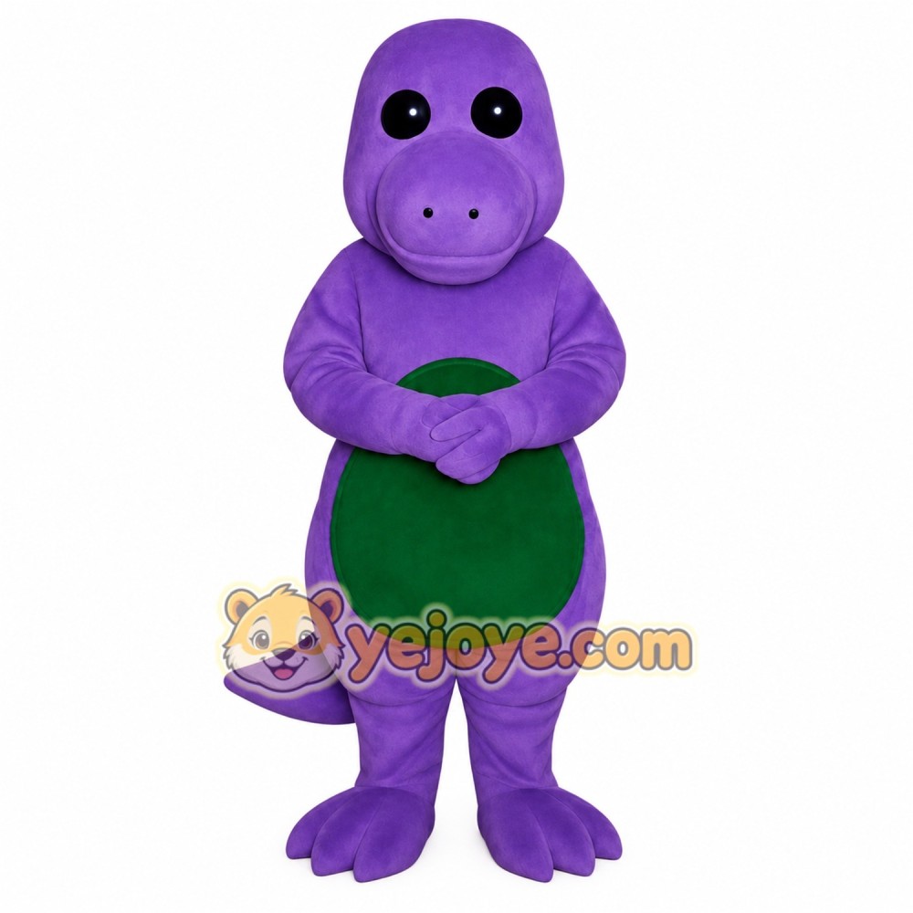 Purple Dinosaur Mascot Costume Purple Dinosaur Mascot Costume