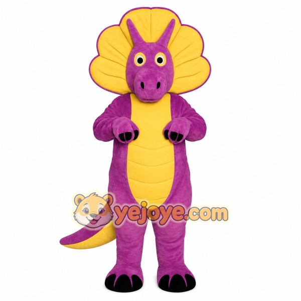 Purple Dinosaur Mascot Costume Purple Dinosaur Mascot Costume