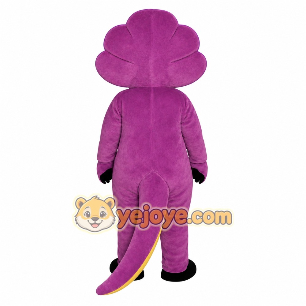 Purple Dinosaur Mascot Costume Purple Dinosaur Mascot Costume