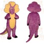 Purple Dinosaur Mascot Costume