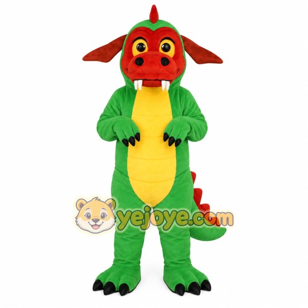 Green Dragon Mascot Costume