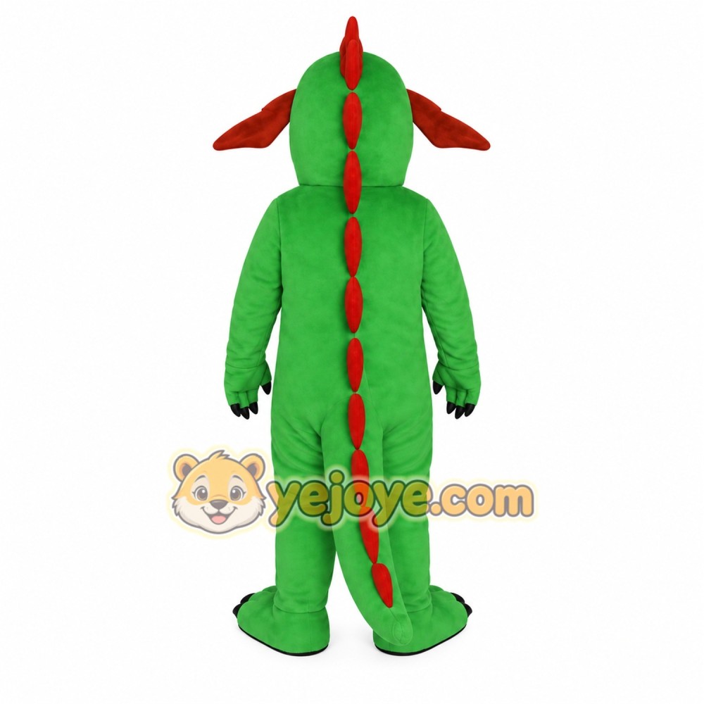 Green Dragon Mascot Costume Green Dragon Mascot Costume