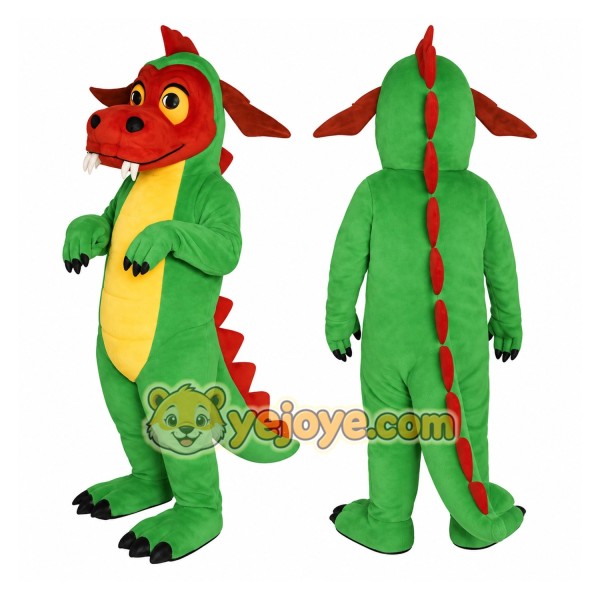 Green Dragon Mascot Costume