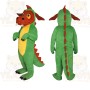 Green Dragon Mascot Costume