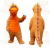 Orange Dinosaur Mascot Costume