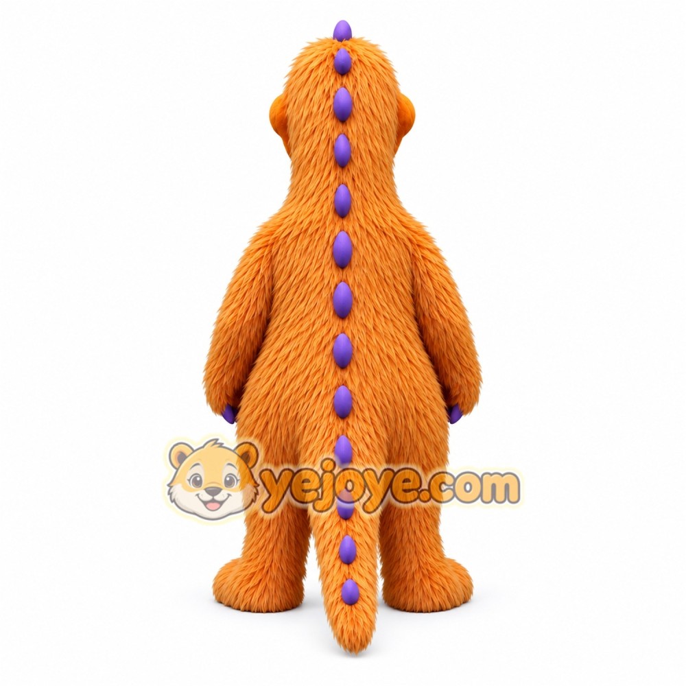 Orange Dinosaur Mascot Costume Orange Dinosaur Mascot Costume