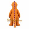 Orange Dinosaur Mascot Costume Orange Dinosaur Mascot Costume