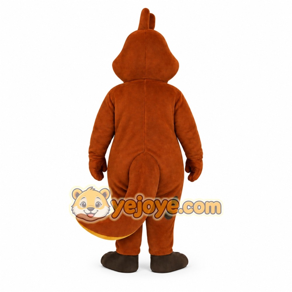 Brown Dinosaur Mascot Costume Brown Dinosaur Mascot Costume