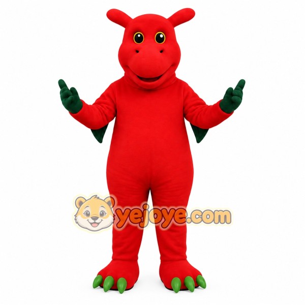 Red Dragon Mascot Costume Red Dragon Mascot Costume