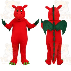 Red Dragon Mascot Costume