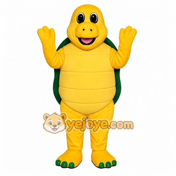 Yellow Turtle Mascot Costume