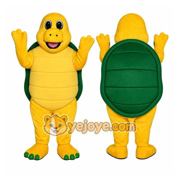Yellow Turtle Mascot Costume