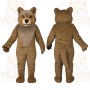 Brown Wolf Mascot Costume