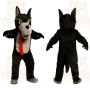 Black Wolf Mascot Costume