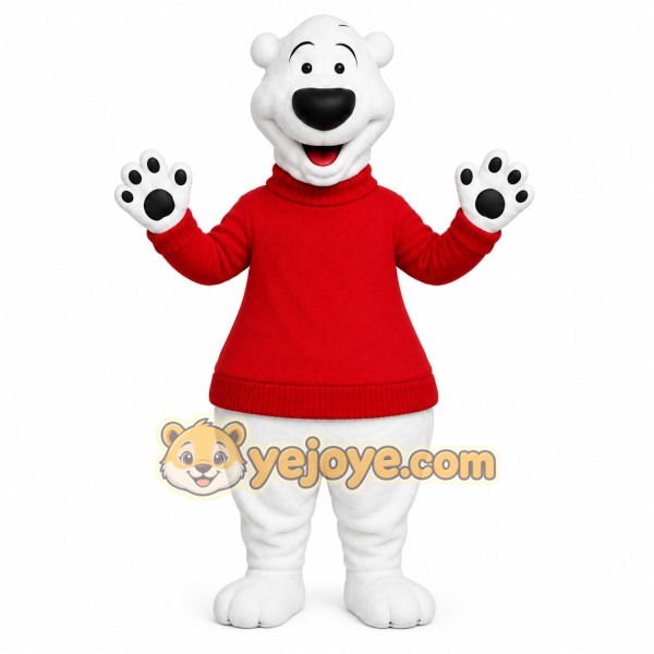 White Bear Mascot Costume