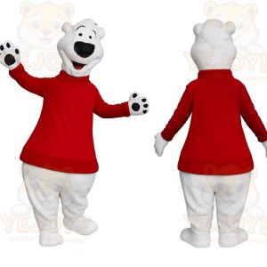 White Bear Mascot Costume