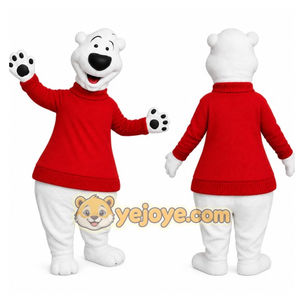 White Bear Mascot Costume