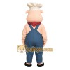 Blue Pig Chef Mascot Costume Blue Pig Chef Mascot Costume