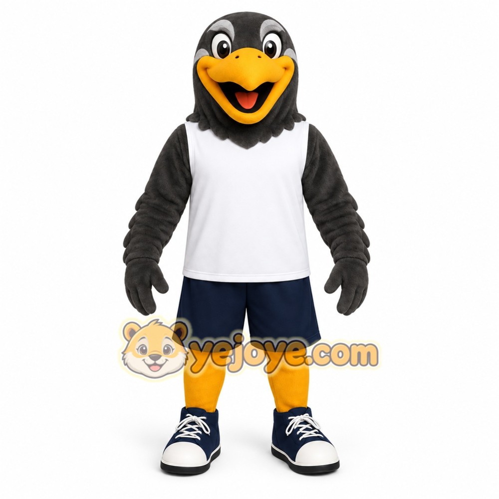 Gray Bird Mascot Costume Gray Bird Mascot Costume