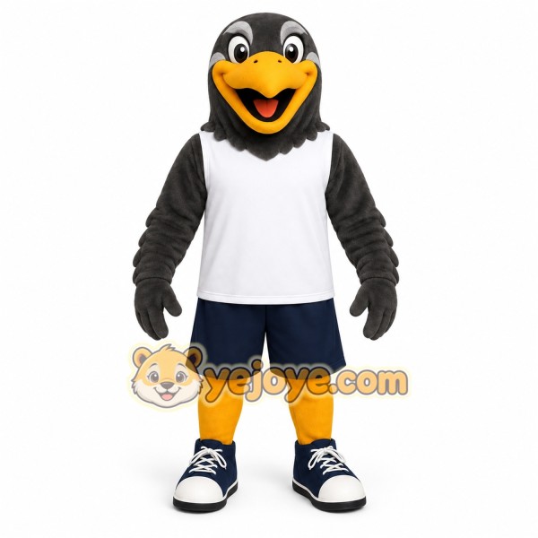 Gray Bird Mascot Costume