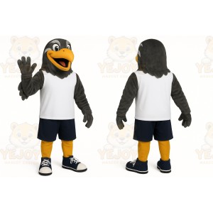 Gray Bird Mascot Costume