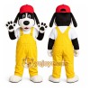 Black and Yellow Dog Mascot Costume Black and Yellow Dog Mascot Costume