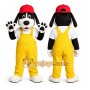 Black and Yellow Dog Mascot Costume
