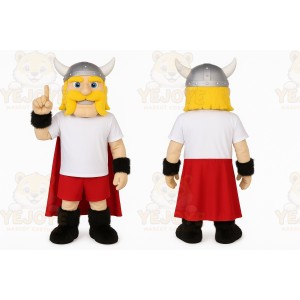 Yellow Viking Mascot Costume