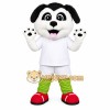 Black and White Dog Mascot Costume