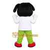 Black and White Dog Mascot Costume