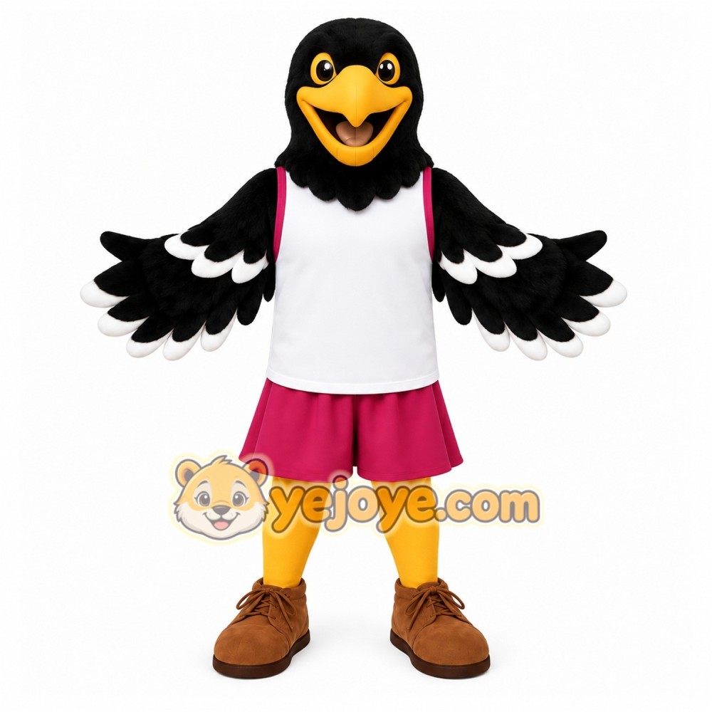 Black Bird Mascot Costume Black Bird Mascot Costume