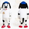 Black and White Dog Mascot Costume