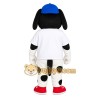 Black and White Dog Mascot Costume Black and White Dog Mascot Costume