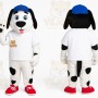 Black and White Dog Mascot Costume