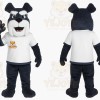 Black Dog Mascot Costume